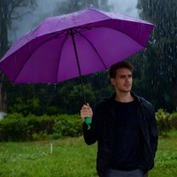 Portable Folding Umbrella Manual Open Compact Size Sun-Protective Umbrella 8 Ribs Design Durable UV Resistant Umbrella