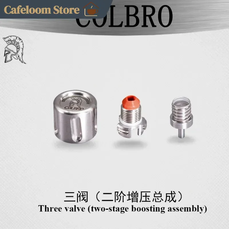 Colbro Moka Pot Accessories 316 Steel Double-Layer Furnace 90ml Original Parts For Dual Valve Triple Valve Full Steel Moka Pot