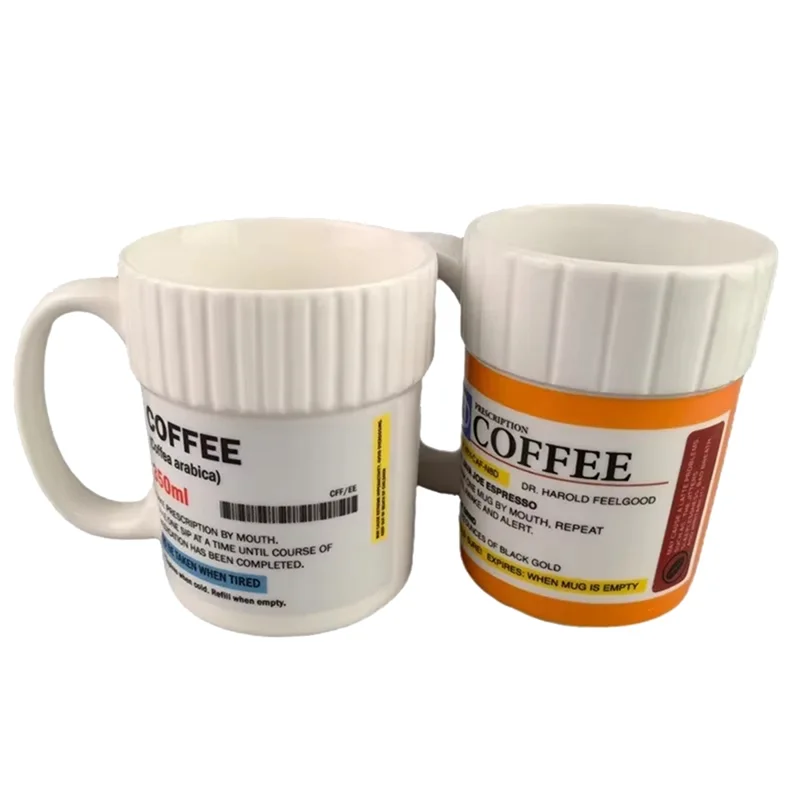 

BAAG-Mug Medicine Bottle Dress Up Coffee Cup Tea Cup Mug Lover Collection Gift