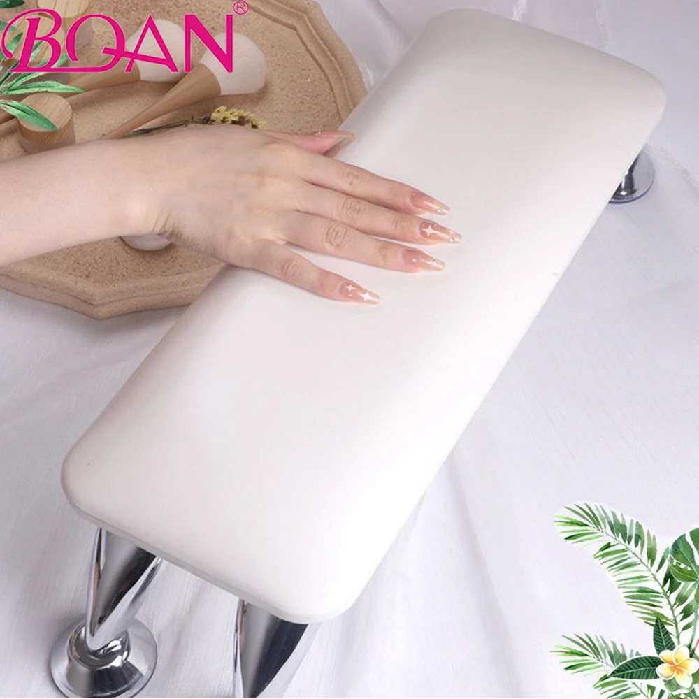 1pc White Black Genuine Leather Nail Hand Rest Pillow Hand Cushion Pillow Holder Arm Rests for Nails Repose Main Pour Onglerie