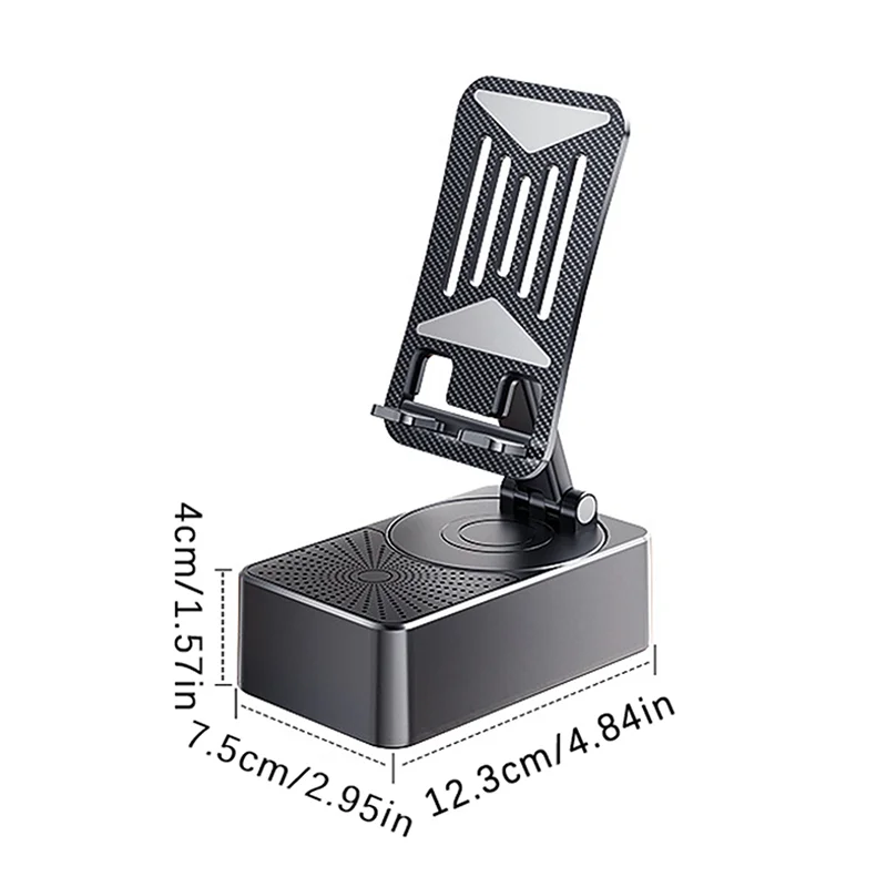 3 في 1 حامل جوّال بلاستيكي المحمول سمّاعات بلوتوث قوة البنك الدورية طوي كسول حامل سطح المكتب حامل للهاتف الخليوي أقراص