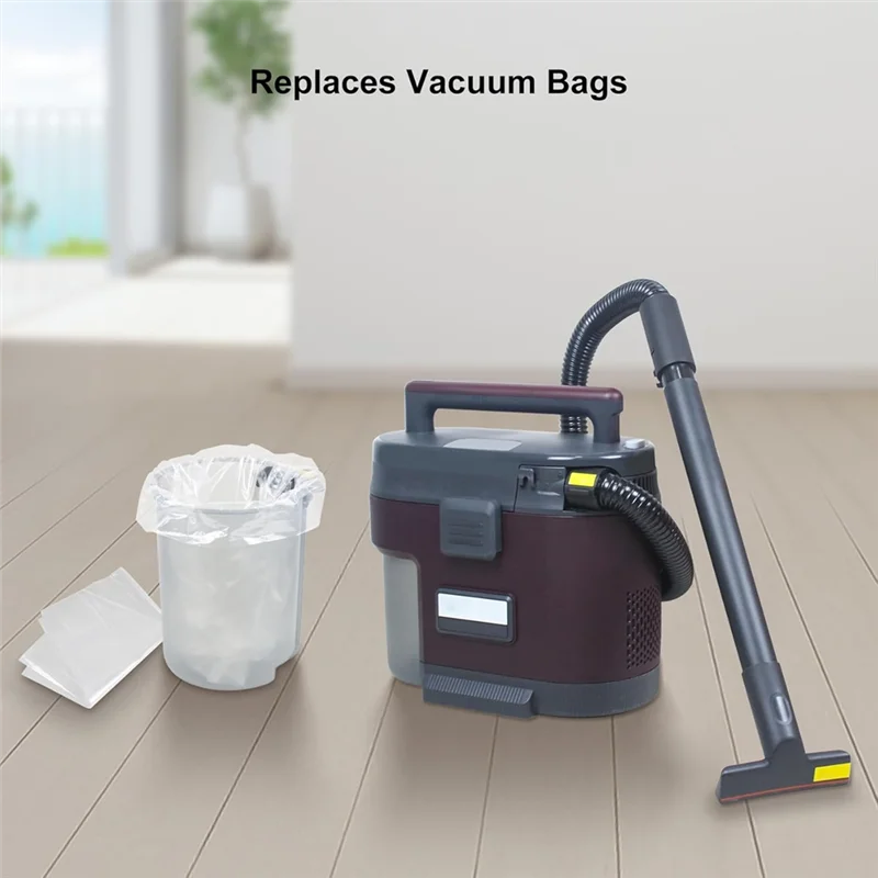 100PCS Vacuum PE Flat Bags For Shark VS100 VS101 VS100C Messmaster Portable Wet And Dry Vacuum Cleaner Accessories