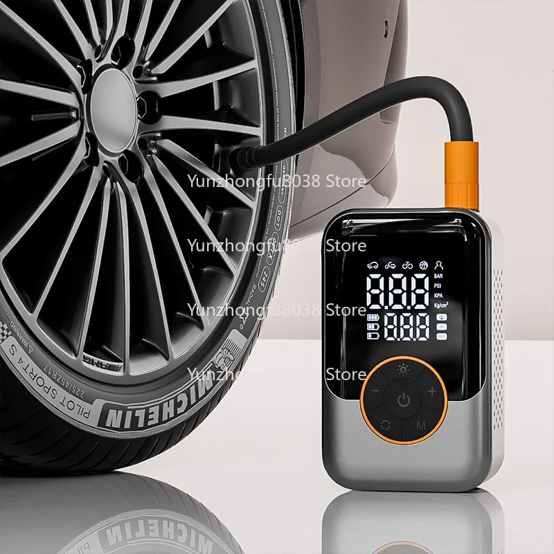 Portable Mini Fast Charging Car Wireless Air Pump High Pressure Electric Compressor Car Tire Inflator