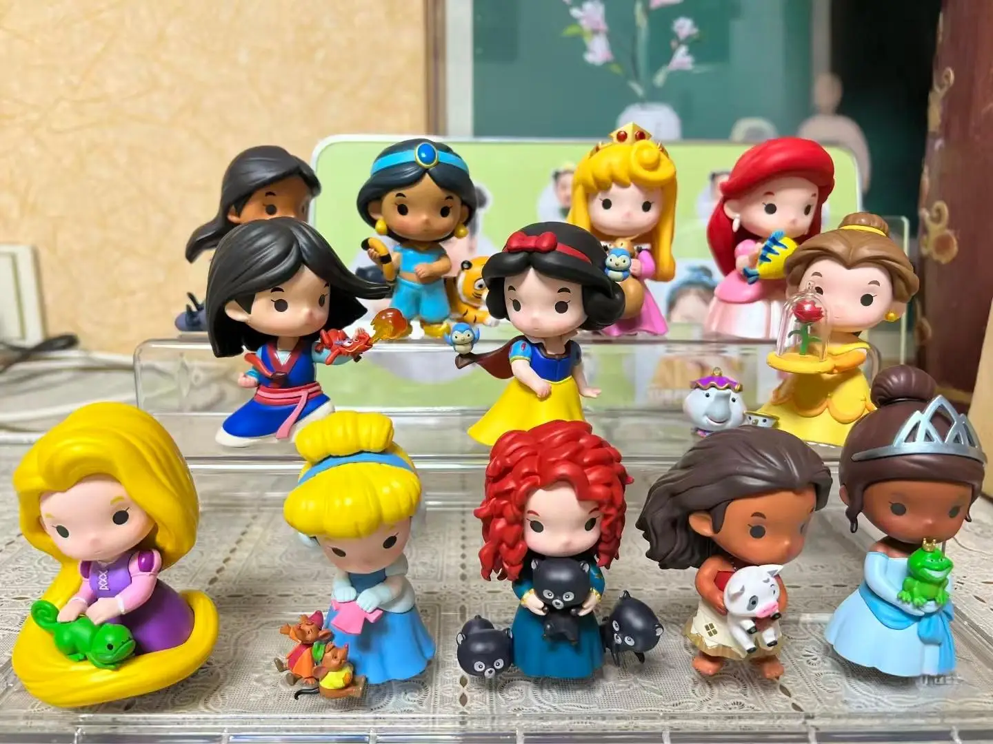 

Original Popmart Disney Princess Exclusive Car Series Handheld Blind Box Trendy Toy Ornament Cute Office Desk Decoration