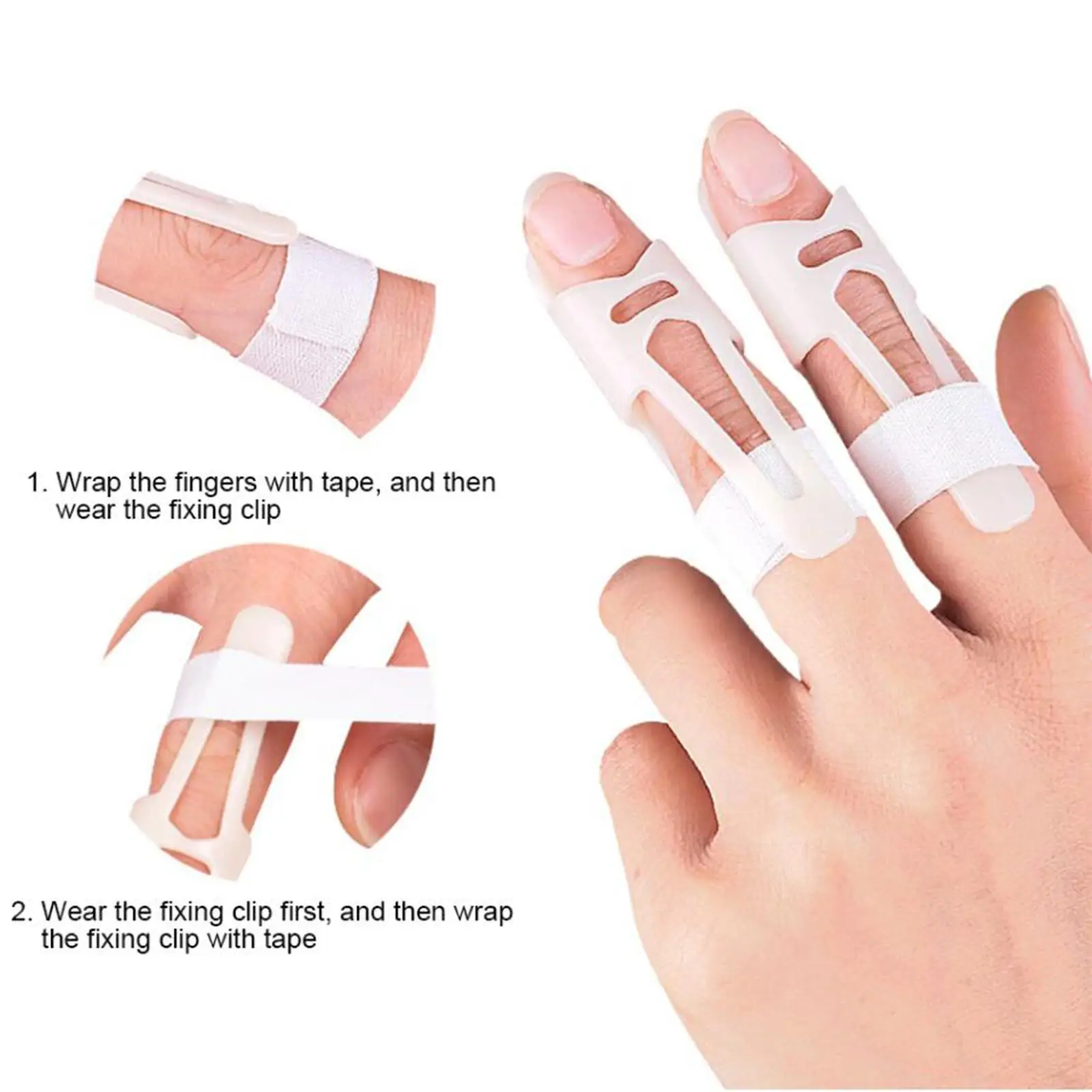 Finger Splints Lightweight ABS Protector Stabilizer Immobilization for Swan Neck and Mallet Finger Joint Care