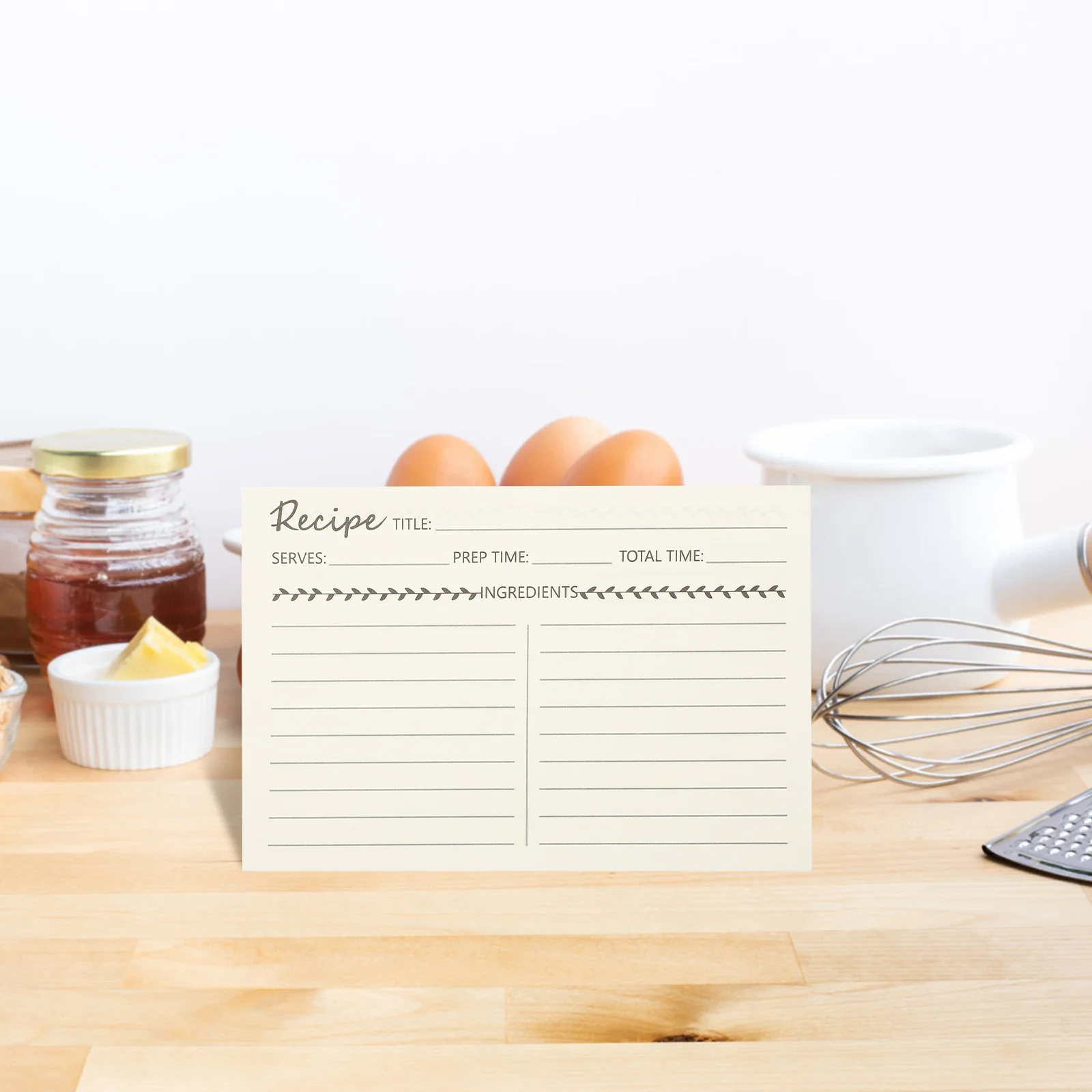 

10pcs Kraft Paper Recipe Blank Dietary Note Cards For Home Cooking Kitchen Supplies Decorative Food Cards Recipe Sheets