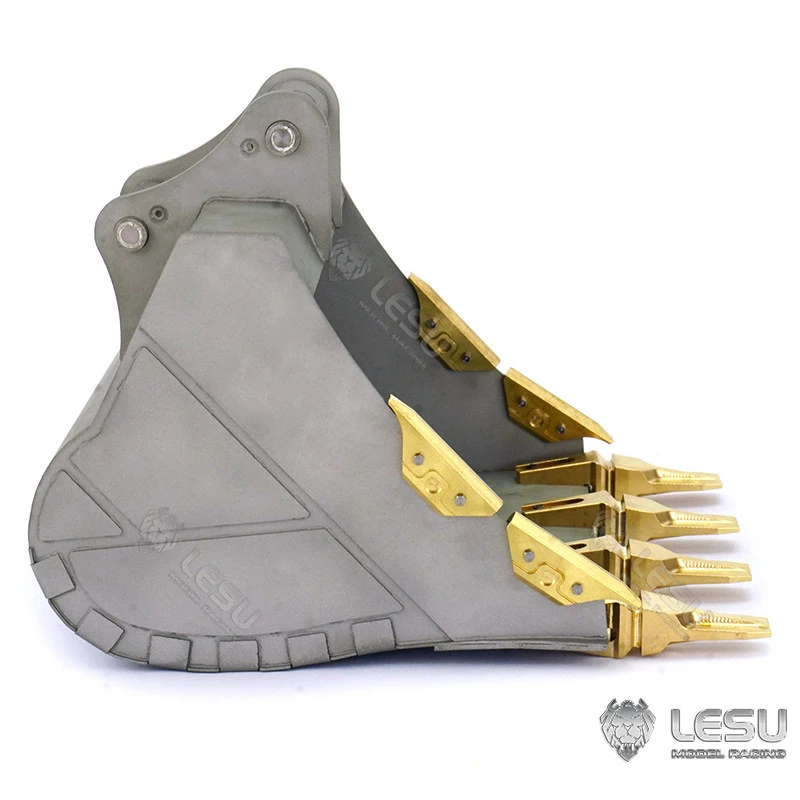 LESU for 1/14 Metal Bucket Quick-Removal Excavator Special Attachment Model Truck DIY Accessory Toy