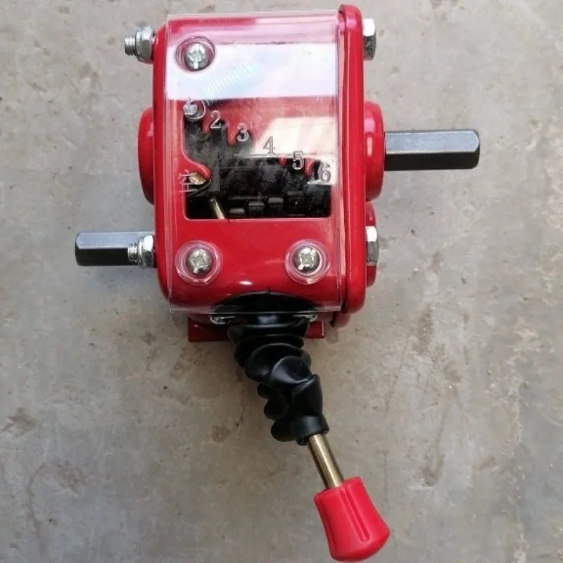 Small Six Speed Gearbox, Steel Toothed Corn and Soybean Planter Gearbox, with Optional Square or Circular Shafts