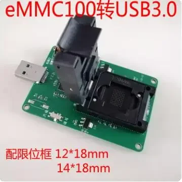 Bga100 to USB burning seat emmc100 test  IC programming  emptying  font reading and writing adapter