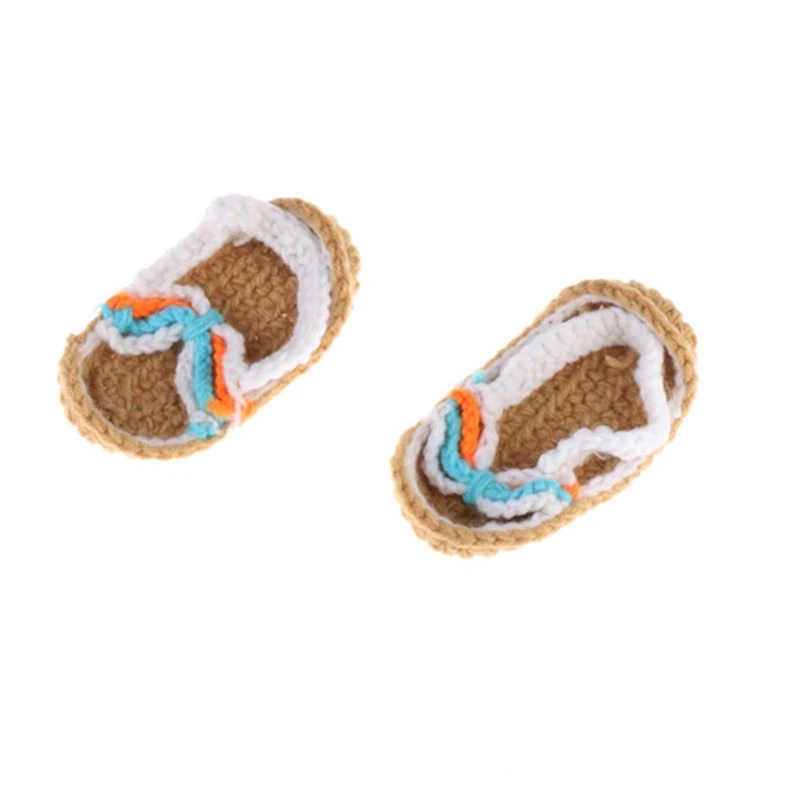 Knitted Short Pants with Shoes Baby Hundred Days Photography Clothing Baby Cooling Dressing Newborn Photography Props