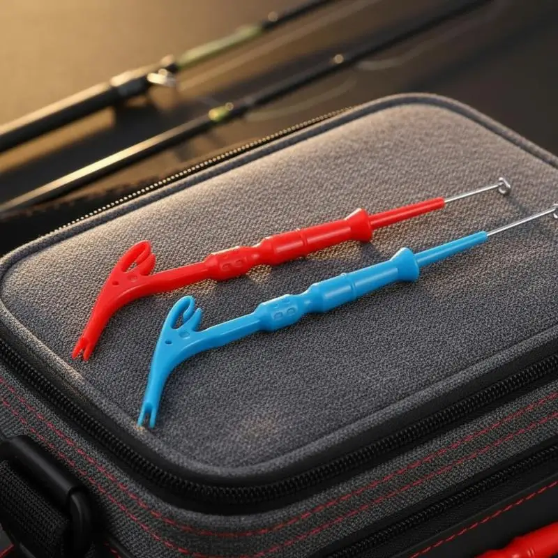 3-in-1 Angelhaken-Entferner-Set, 10-teilig, Hochleistungs-Stahl-Entferner-Werkzeug für das Angeln in tiefem und flachem Wasser – Detail 8