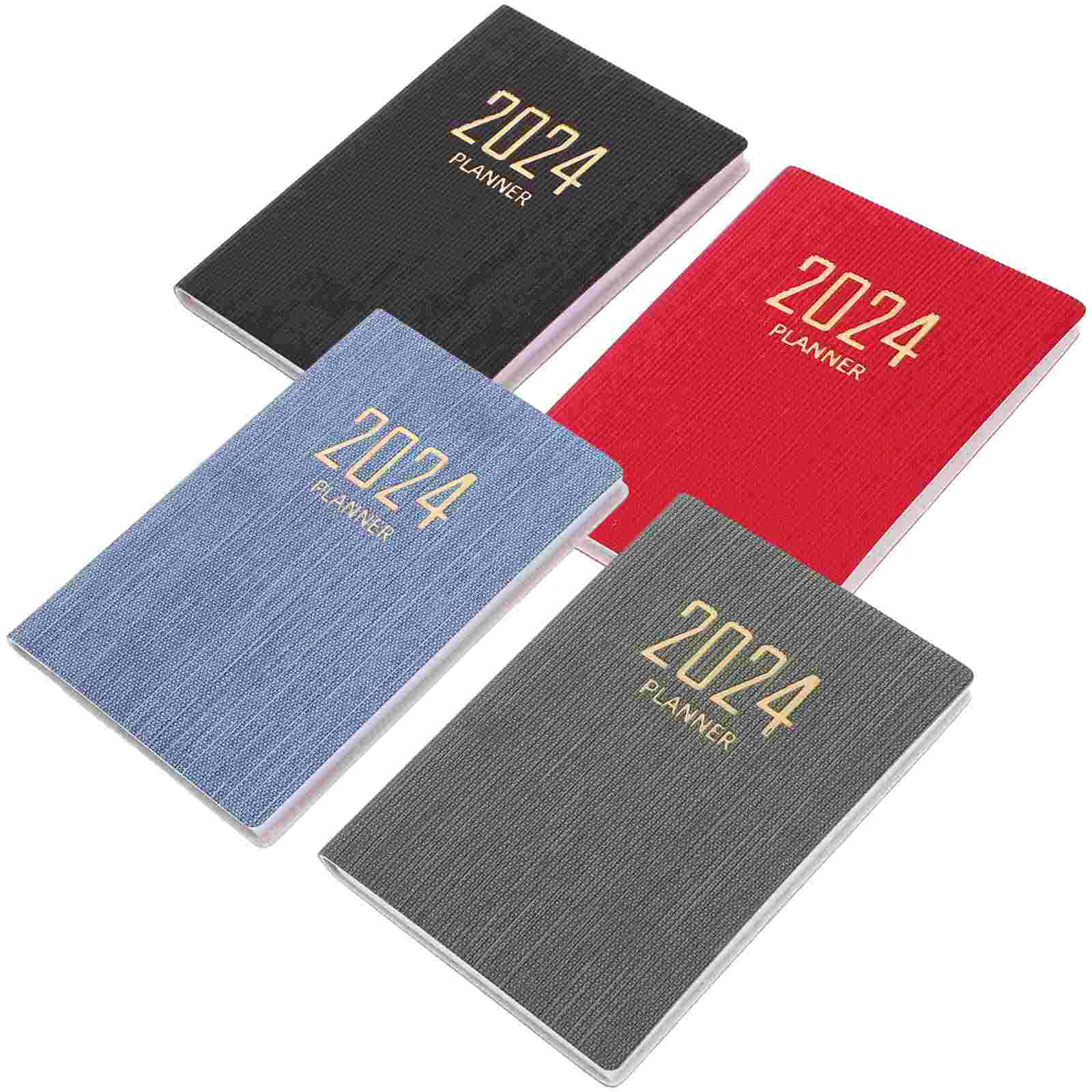 

4 Pcs Mini Schedule Book Daily Notebook Journal Planning Worker Student Award Travel Pads