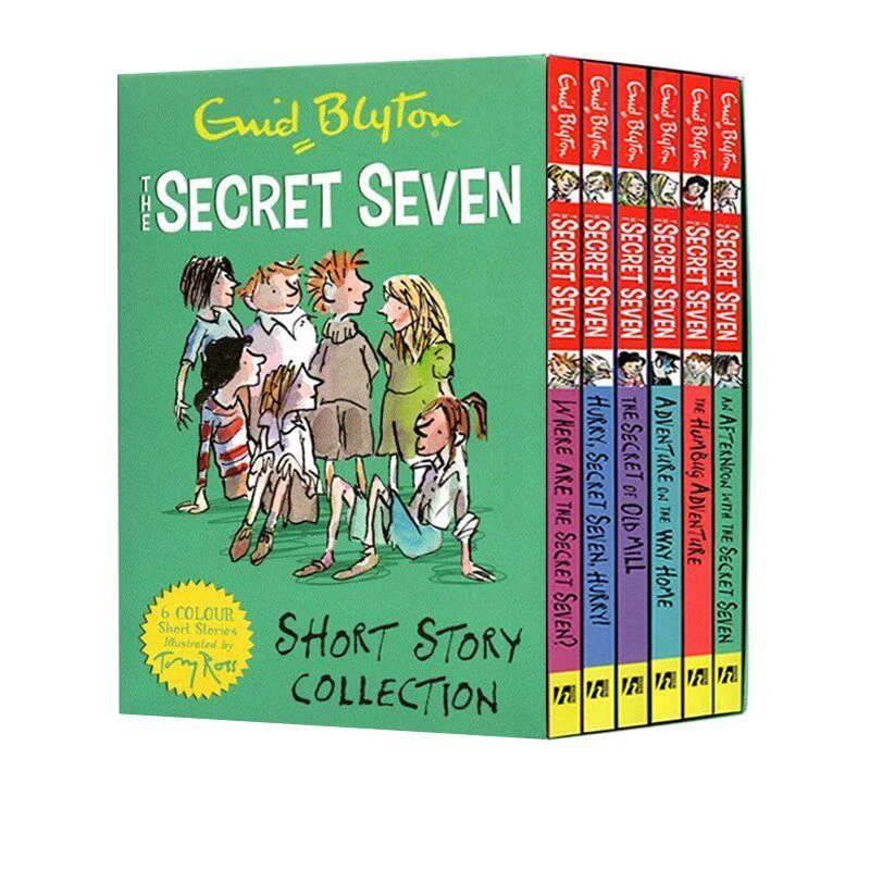 6 Book/set Enid Blyton The Secret Seven Adventure Detective Short Fiction Novel English Story Children's Literature Book Livros