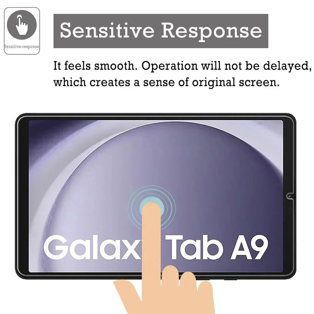 Screen Protector For Samsung Galaxy Tab A9 8.7 Inch Tablet Protective 2023 SM-X110 X115 Scratch Resistant HD Tempered Glass Film