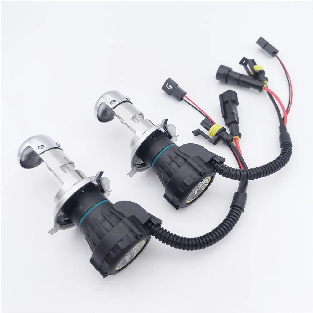 

H4 HID ксеноновая лампа Hi/Low Автомобильная фара Световой луч Сменный источник света Лампа Комплект для переоборудования 12 В 35 Вт 55 Вт 4300 К 6000 К 8000 К