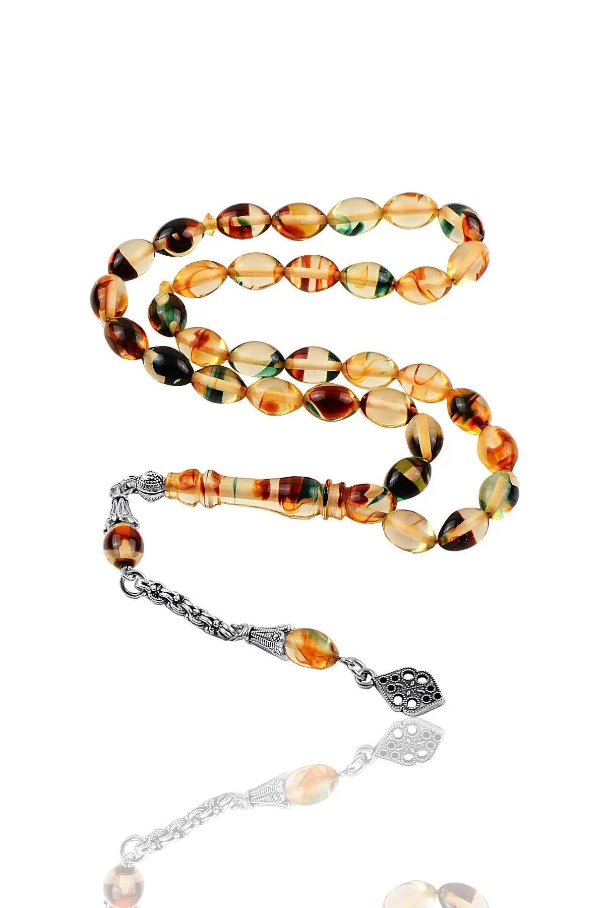 Men's Powder Amber Tasbih rosary is the most beautiful and original accessory very special gift muslim islam worship