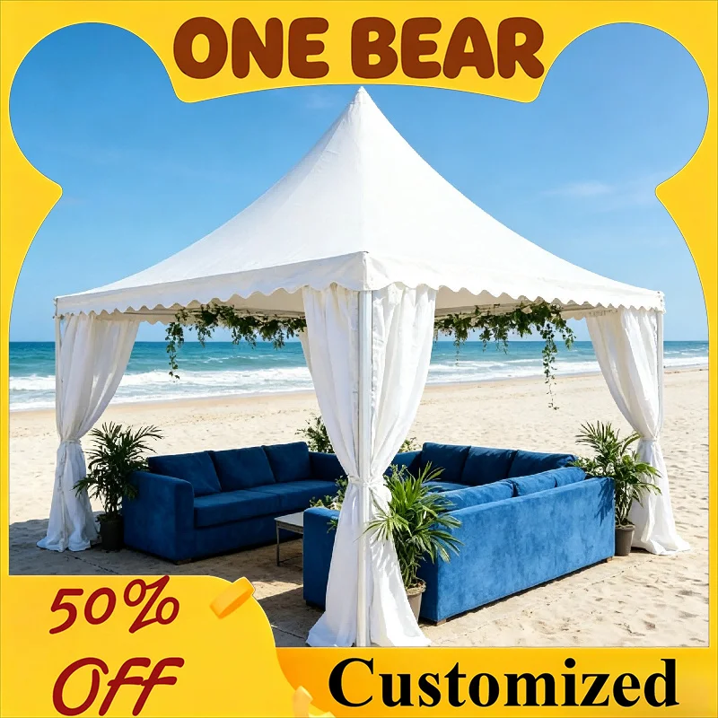 Custom Size High Peak Pagoda Pavilion Tent Portable Outdoor Shelter For All Types Of Wedding Festival And Business Celebrations