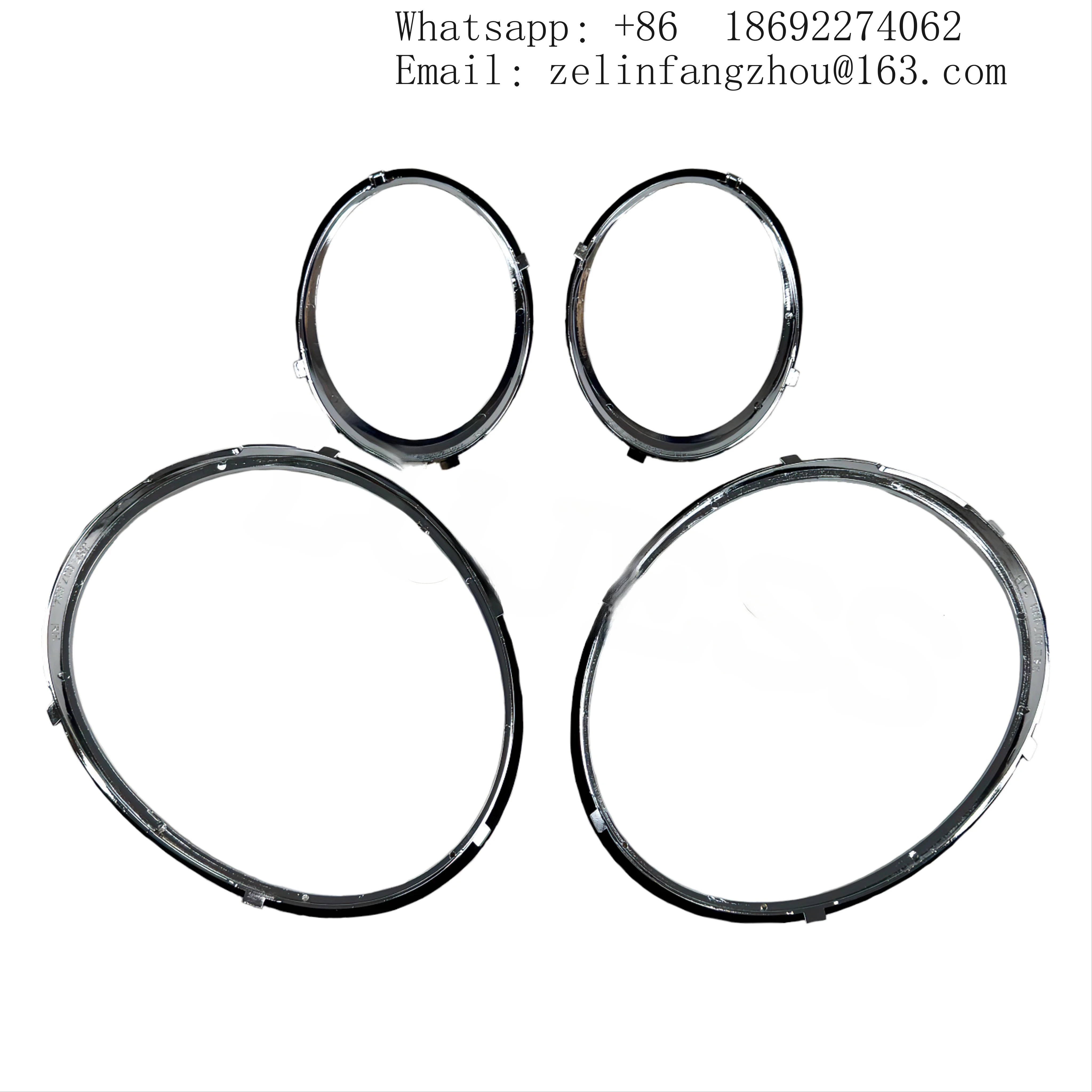 3Y5807767C 3Y5807768C 3Y580723A 3Y5807824A For Bentley Flying Spur Mulsanne Headlight Chrome Trim Rings Bezels Car Lights Rims