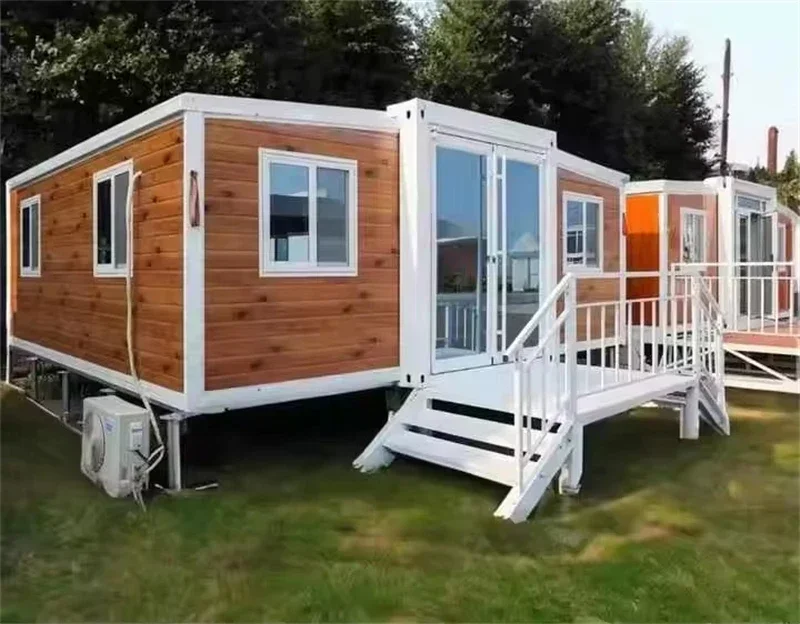 Customized Container House 40ft 20ft Prefab Tiny Homes Easy Folding Room Expandable Container Prefabricated Cabins Garden Rooms