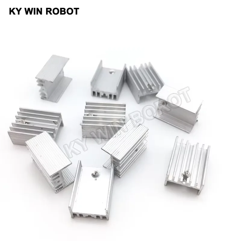 10pcs Aluminium TO-220 Heatsink TO 220 Heat Sink Transistor Radiator TO220 Cooler Cooling 20*15*10MM