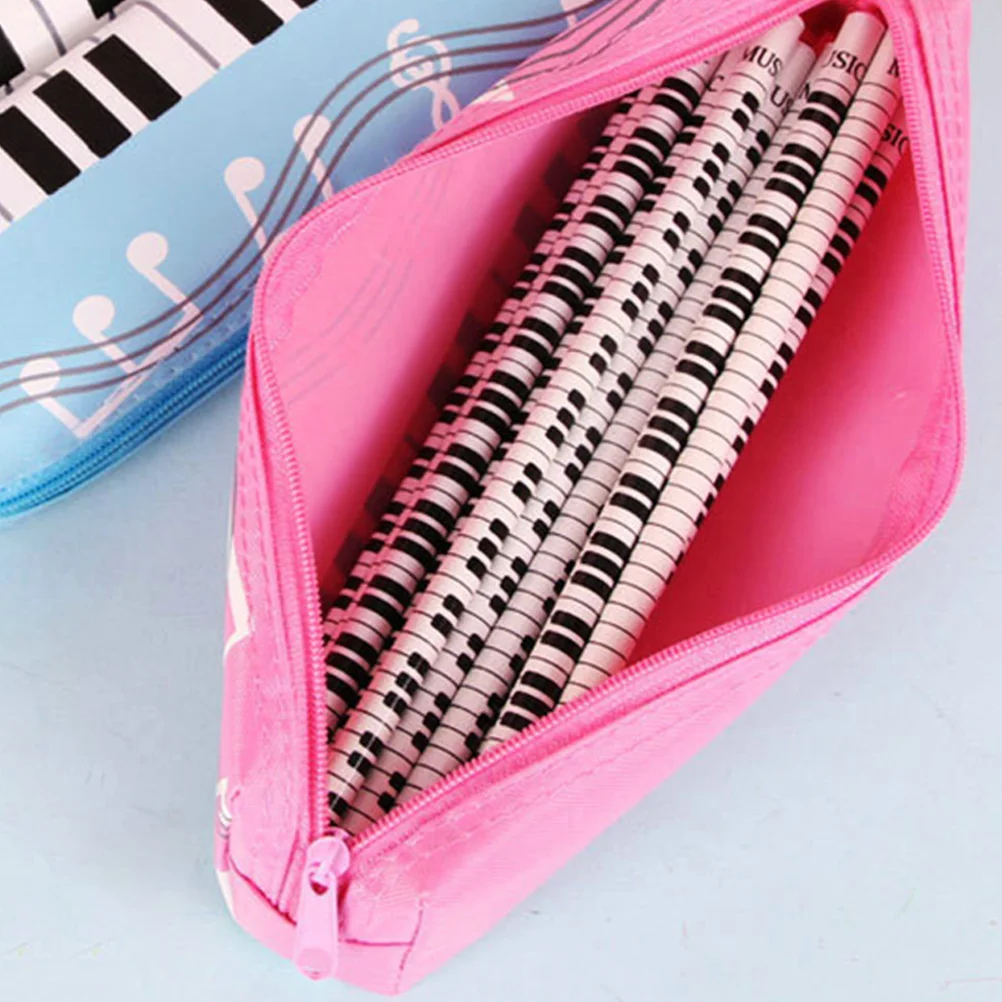 

3 Pcs Piano Pen Bag Portable Pencil Pouch Holders Case Oxford Cloth Small Pouches