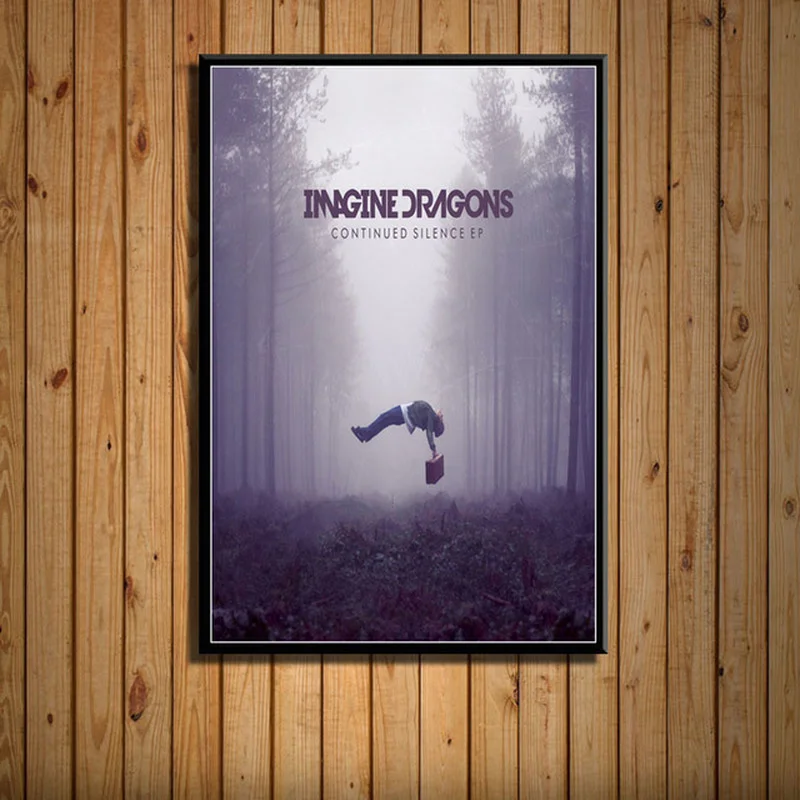 تخيل التنين الموسيقى ألبوم تاريخ غطاء ملصقات الفن حائط لوح رسم الفن يطبع صور لغرفة المعيشة ديكور المنزل الحديث #6