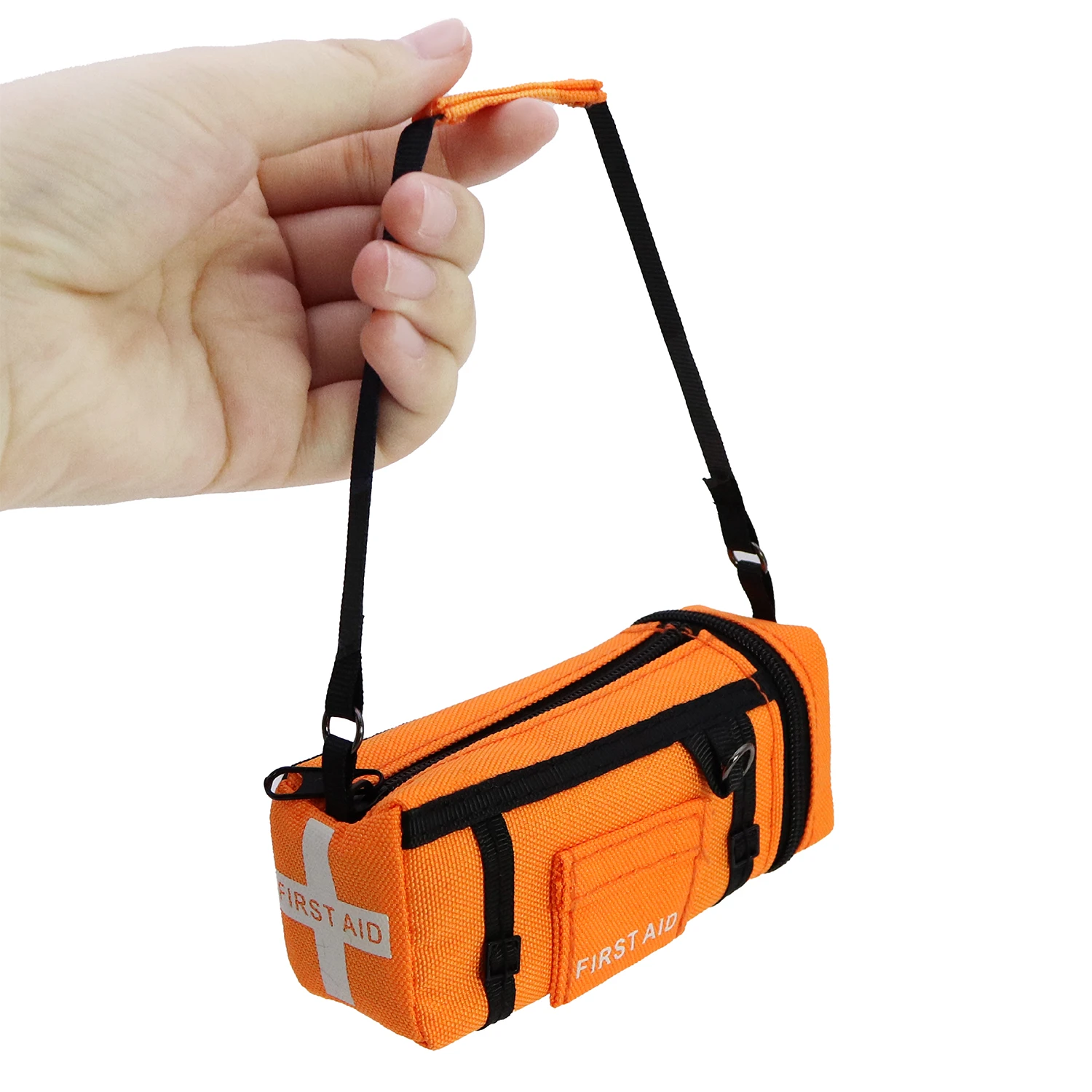 Simulação bagageiro saco de resgate kit primeiros socorros decoração para 1/10 rc rastreador carro trx4 defender scx10 rc4wd yikong