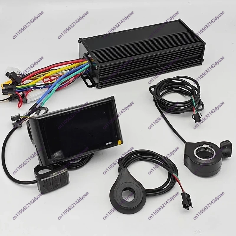 

Контроллер бесщеточного двигателя синусоидального тока 1000W 1200W 1500W 2000W 40A, 36V 48V 52V 60V, с ЖК-дисплеем SW900 для электровелосипедов и электросамокатов