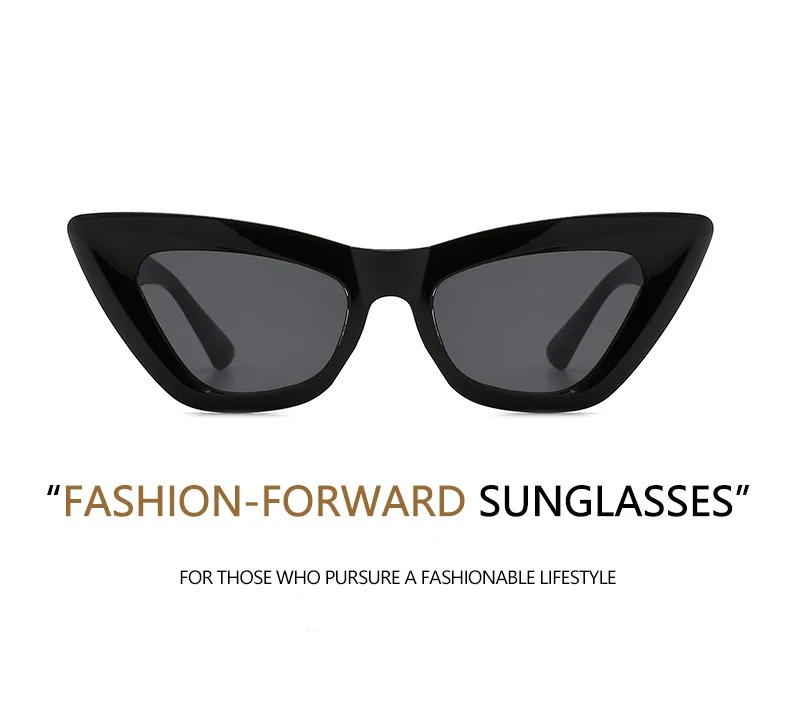 Neue Damen-Sonnenbrille mit Katzenohrenrahmen, prahlen Sie einen Vintage- und eleganten Stil. Die Katzenohr-Silhouette hilft, die Gesichtskonturen zu flachen 5262 – Detail 4