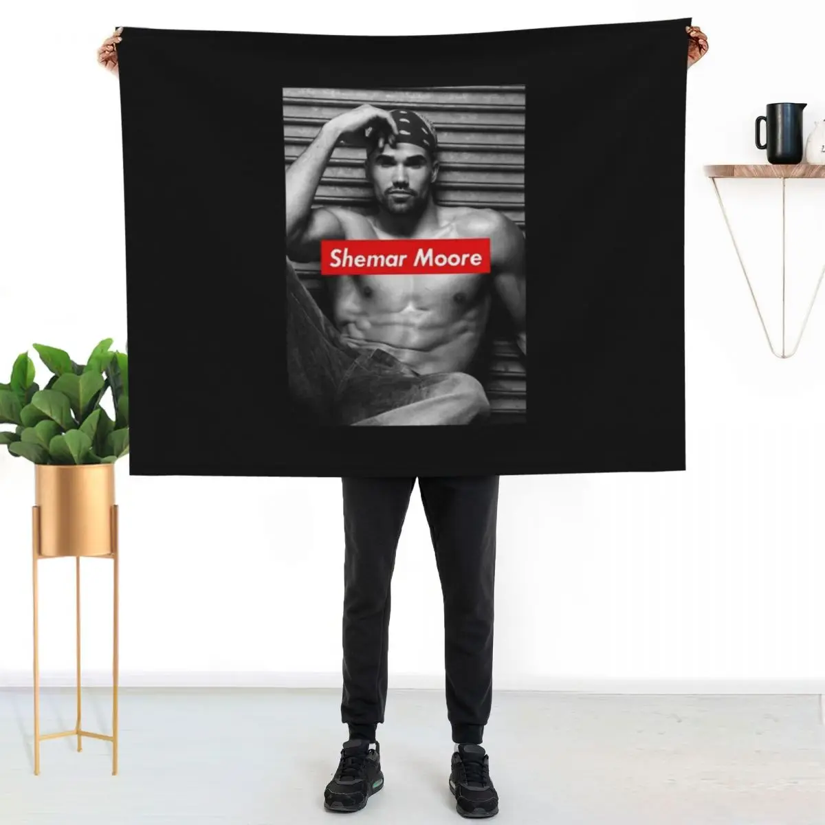Music Vintage Shemar Moore Cool Gifts Music Fan Throw Blanket Polar Decorative Sofas Picnic for babies for sofa Blankets