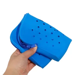 Cute Silicone Hole Pencil Case Student Large Capacity Pencil Case Pencil Bag Simple Stationery Storage Box