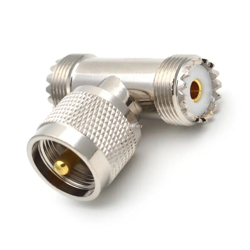 UHF PL259 SO239 Stecker auf 2 Buchse T-Typ 3-Wege-Splitter