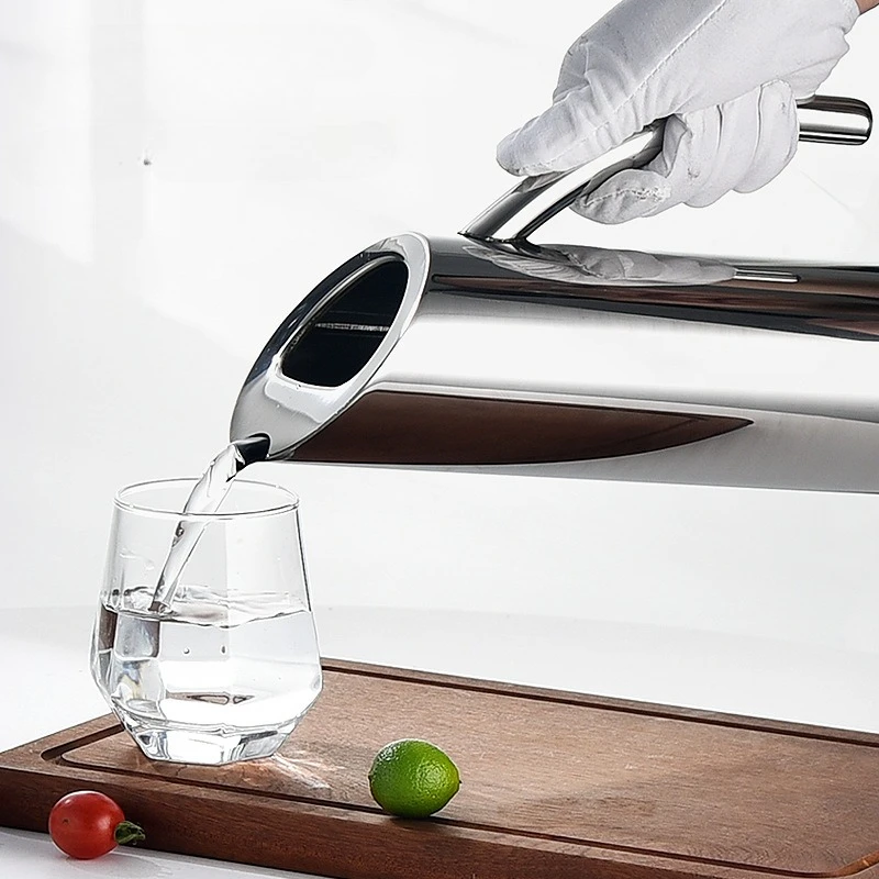 

Кувшин для воды из нержавеющей стали, прямой кувшин для воды, графин, чай со льдом/холодный диспенсер для кофе, кухонный кувшин для холодильника, подарок на открытом воздухе