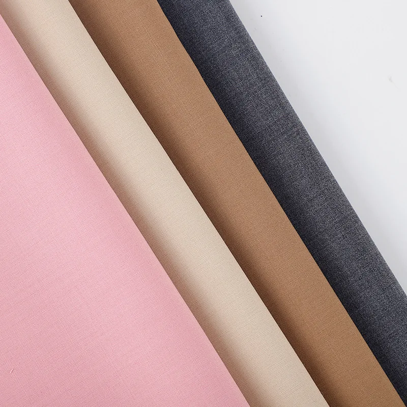 Spring/Summer 2025 Fanli Ding Worsted Wool Machine Washable Breathable Stretch Plain Cloth Dress Suit Fabric
