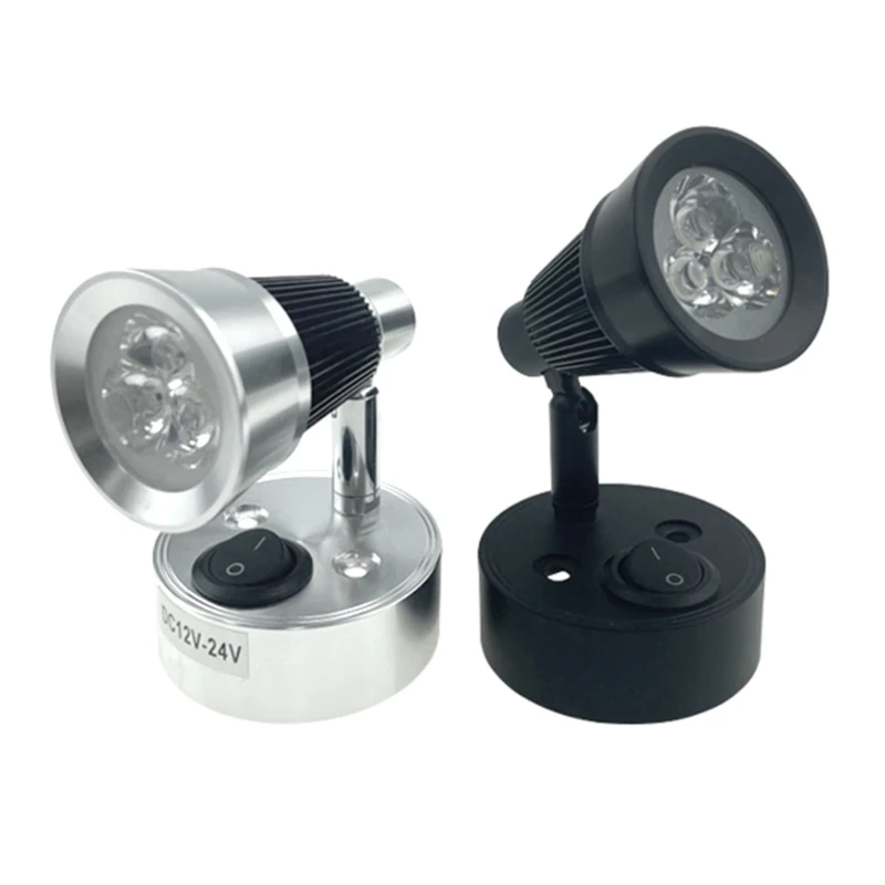 

DC12V Interior Reading Lamp, Rotatable RVs Spotlight Boats Light for Boats Campers 3000K/6000K GTWS