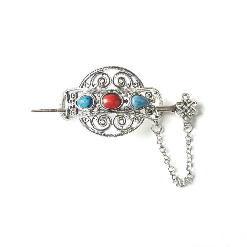 

Ethnic Style Retro Hairpin Ancient Style New Chinese Style Hair Sticks for Long Hair Hanfu Headwear Alloy Hair Accessories Girl