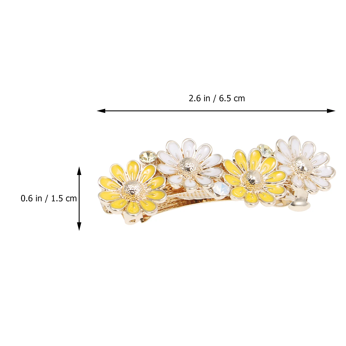 

Flower Spring Clip Daisy Hairpin Accessories Small Bobby Pins Women Banana Piece Bridesmaid Hairstyle Daily Travel Party