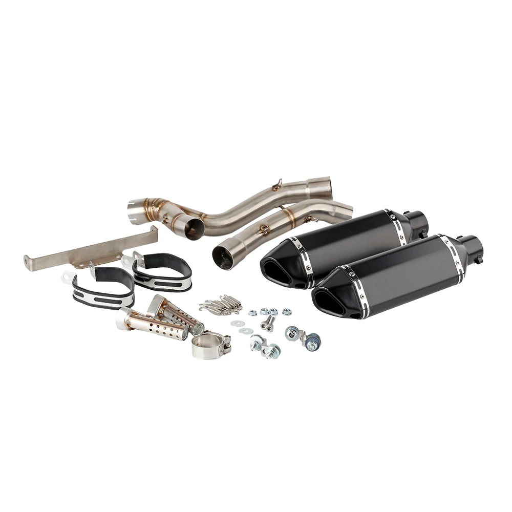 Slip On per Yamaha XT660Z Tenere 2008 09 10 11 12 13 14 15 16 2017 XT 660 Z Tenere Scarico Moto con Tubo di Collegamento Centrale