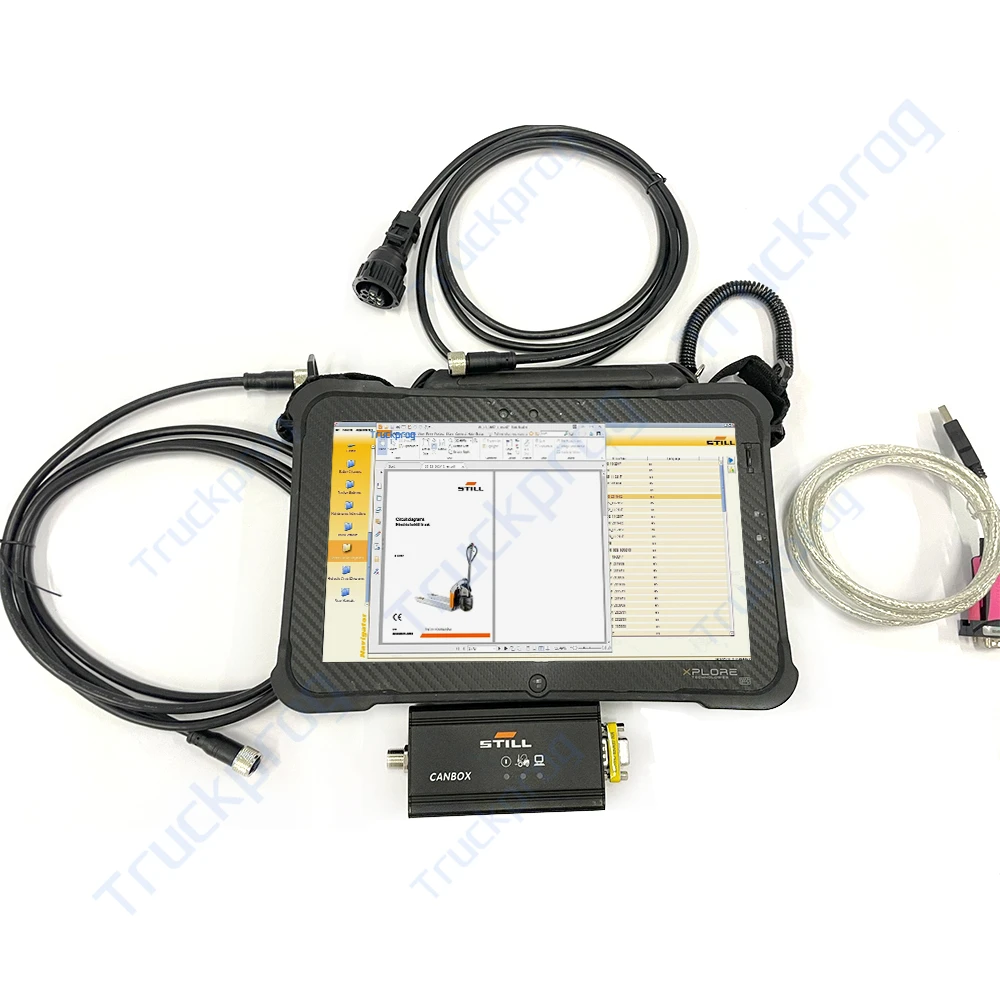 

Xplore Tablet Forklift for Still Canbox RS232 Adapter Scanner tool for Still OEM Forklift Canbox Automatic Diagnostic Tool