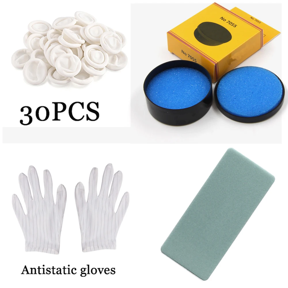 2/4PCS Watch Repair Tool Anti static Disposable Finger Rubber Gloves Non-slip Finger Cots Waterproof Paste for Watch Repair Set