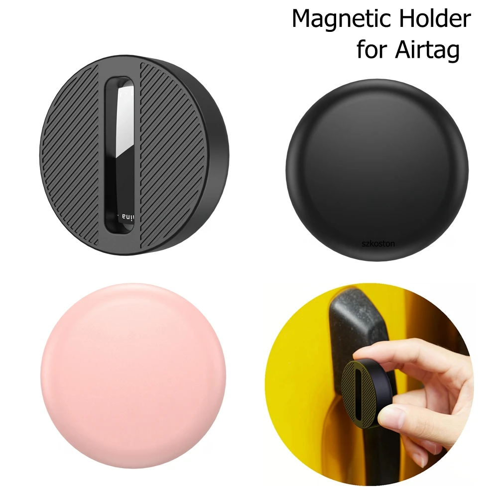 

Magnetic Silicone Protective Case For Airtag Holder Anti-loss Tracker Shell for Airtag Case Motorcycles Car Bike