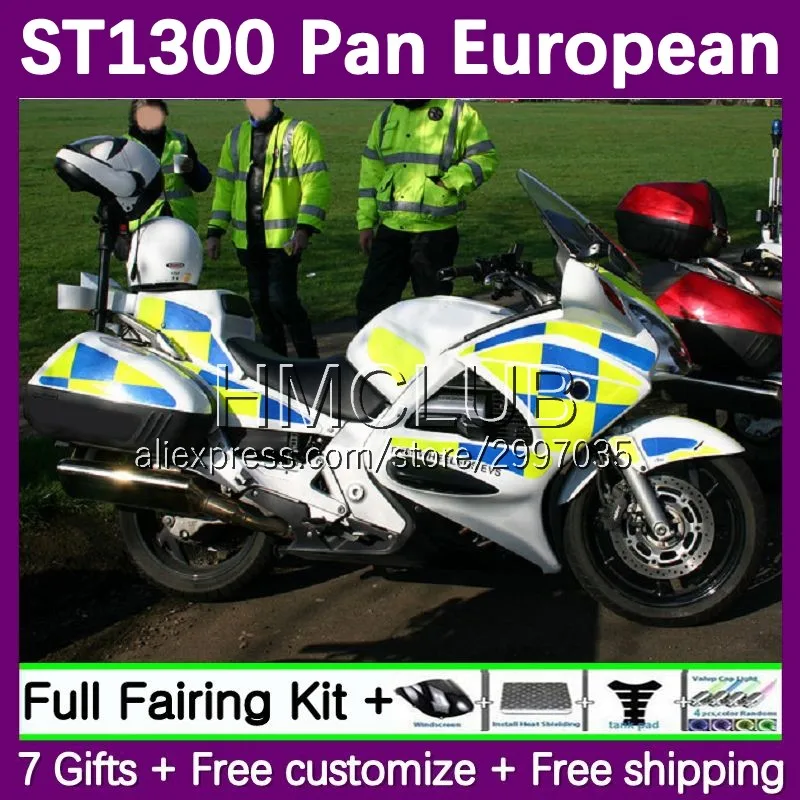 Fairing For HONDA Pan European STX1300 ST1300 ST-1300 CC 30No.79 yellow stock ST 1300 02 03 04 05 06 07 08 09 10 11 12 13 14 15