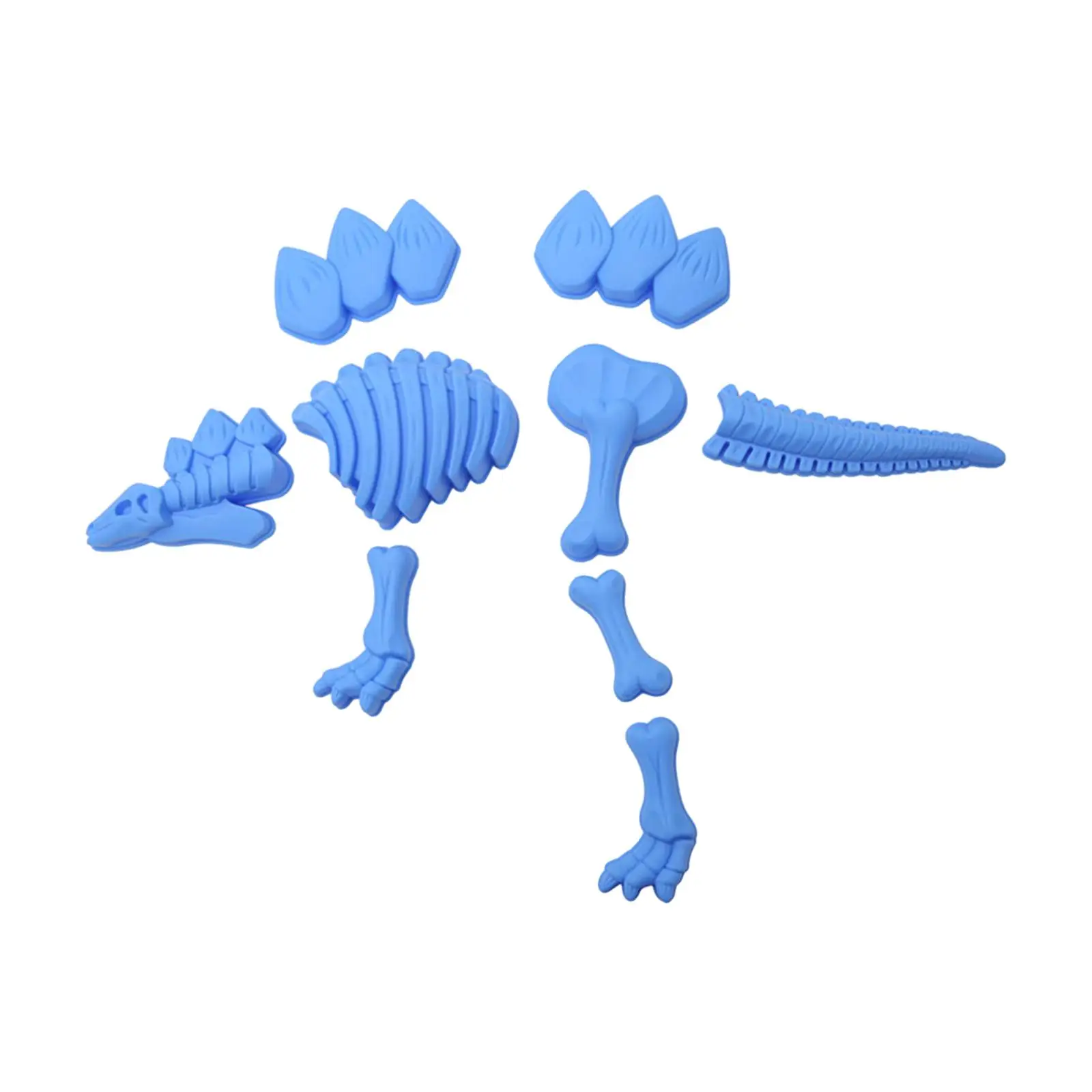 9Pcs Play Sand Skeleton Dinosaur Toys Beach Accessories Travel Toys Fossil Beach Toy Model Set Outdoor Games for Boys and Girls