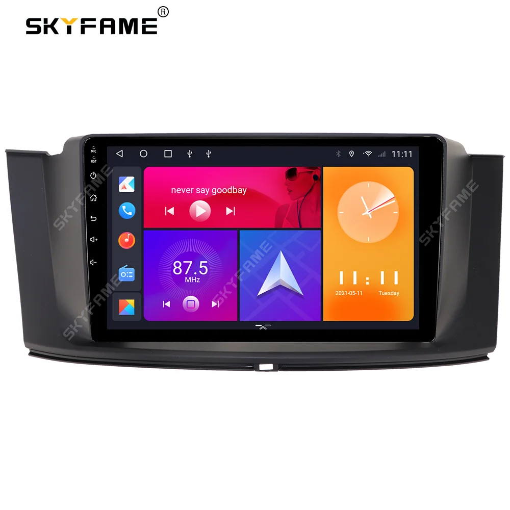 SKYFAME-Adaptador de Fascia para marco de coche, Kit de Panel de montaje para tablero de Radio Android para Geely Borui GC9