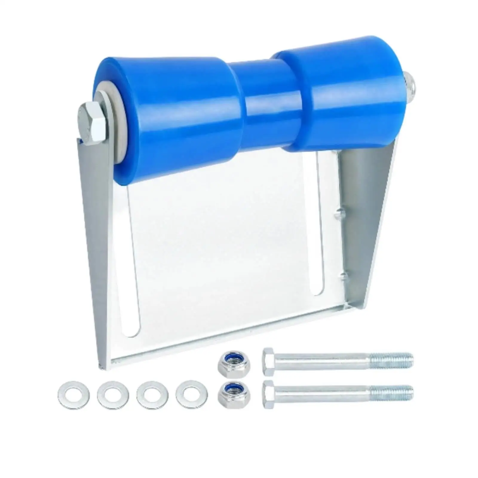 Adjustable Boat Trailer Roller Support with Complete Fastener Kit and Compact Design for Small Watercraft Trailers