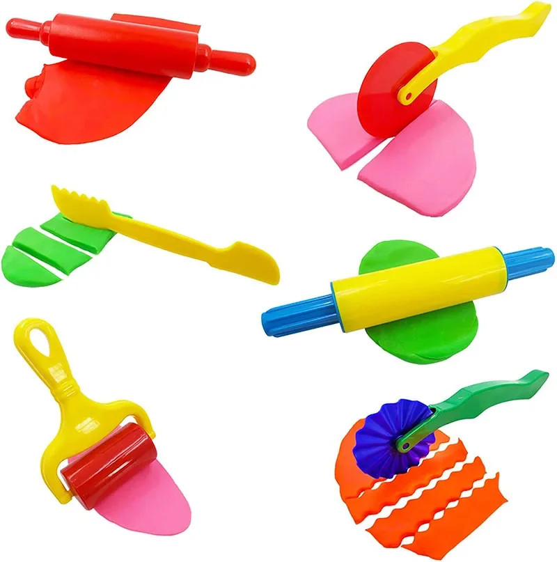 Enfants bricolage jouer pâte Art artisanat jouets 3D pâte à modeler modèle outils accessoires argile coupe moules ensemble créatif pour garçons filles enfants