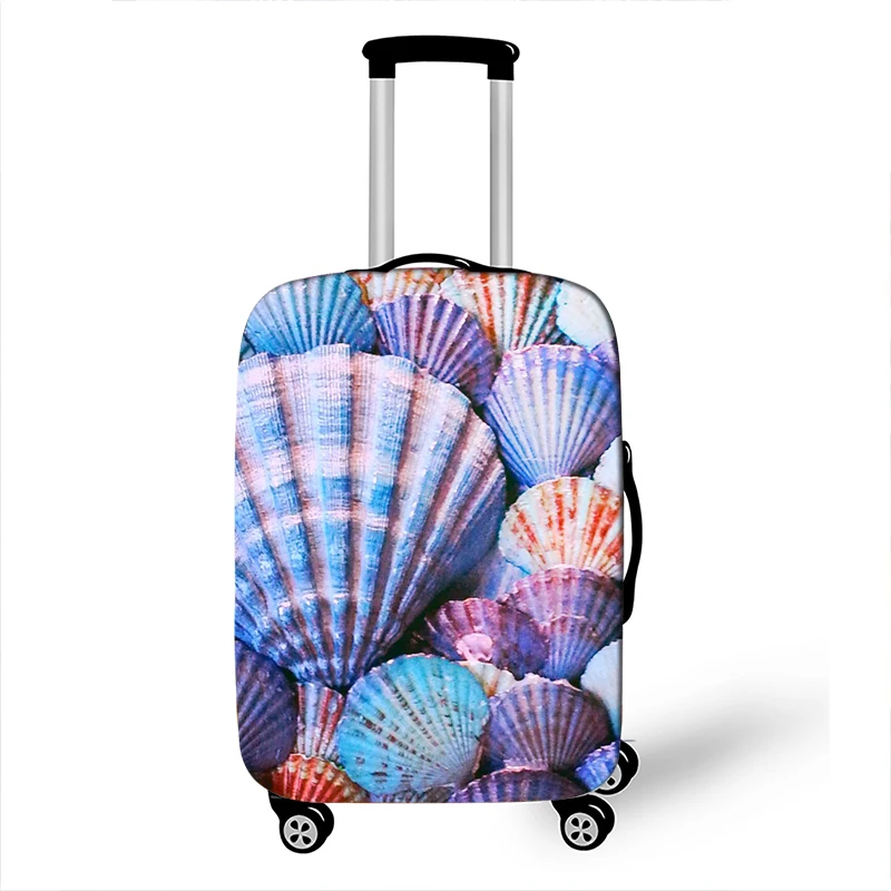 Sea Shell Beach Luggage Cover Seashell Pattern Elastic Trolley Case Cover For travel Anti-dust Suitcase Protective Covers