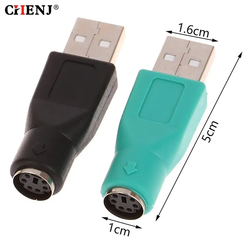 1pc USB Male To PS2 PS/2 Female Adapter For Computers PC Laptop Mouse Keyboard USB Male To PS2 Adapter Converter Connector