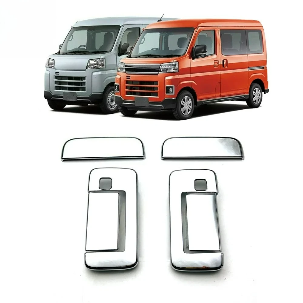 

For Daihatsu ARTAI/Hijet Cargo 2021 2022 2023 ABS Chrome Without Smart Key Hole Door Handle door bowl Catch Cap Cover stickers