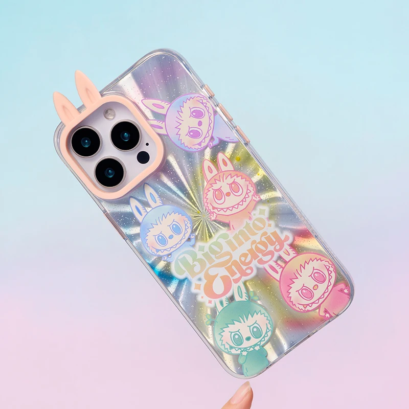 حافظة هاتف POP MART THE MONSTERS Big in Energy Series لهاتف iPhone 15 Pro Max/ 16 Pro/ 16 Pro Max